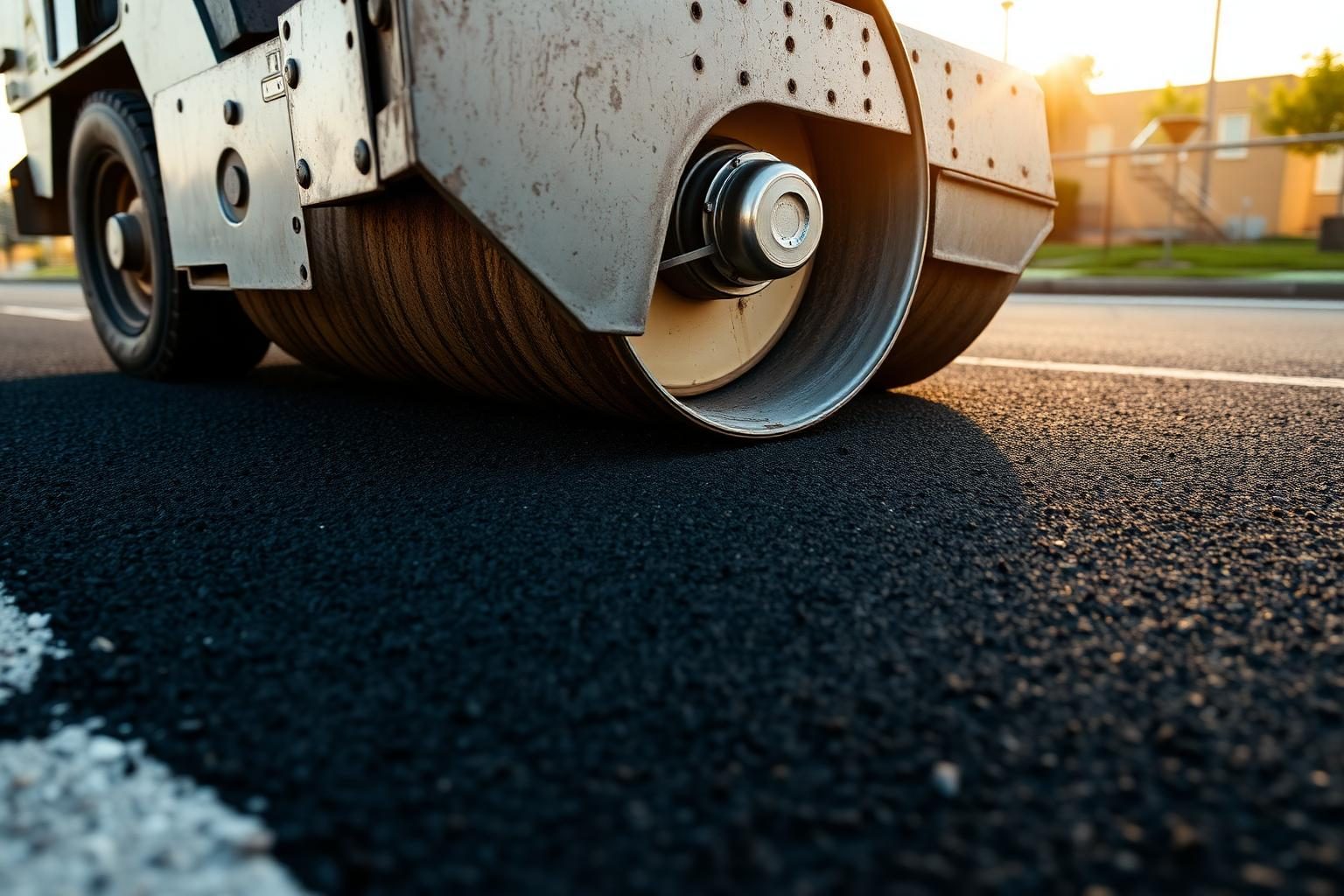 South Florida Paving crew paving asphalt in Deerfield Beach, FL