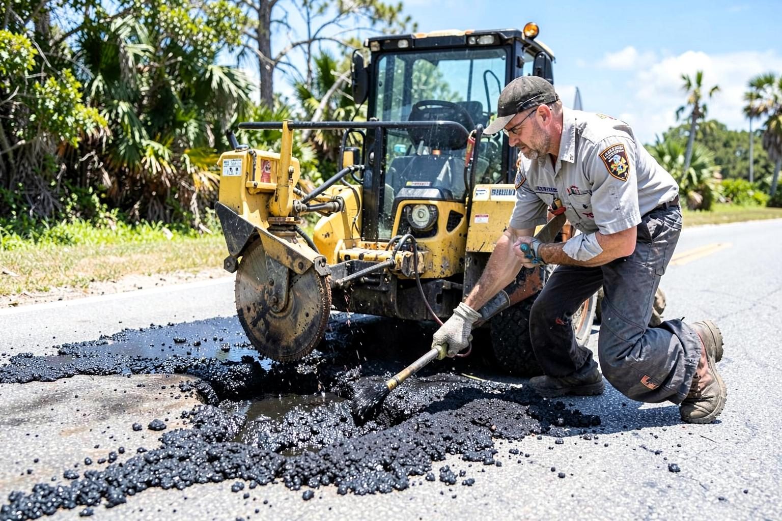 Delray Beach asphalt project photo 3 by South Florida Paving