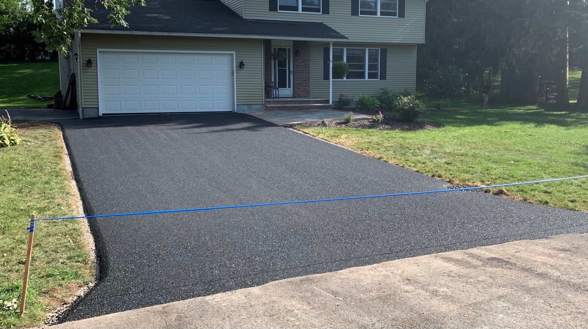South Florida Paving crew paving asphalt in Plantation, FL