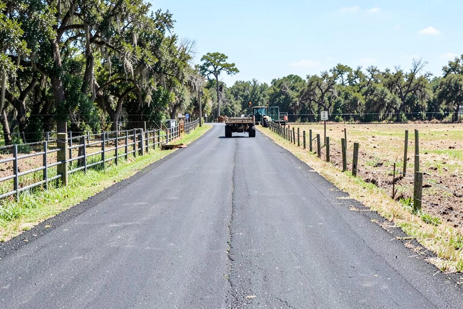 South Florida Paving crew paving asphalt in Delray Beach, FL