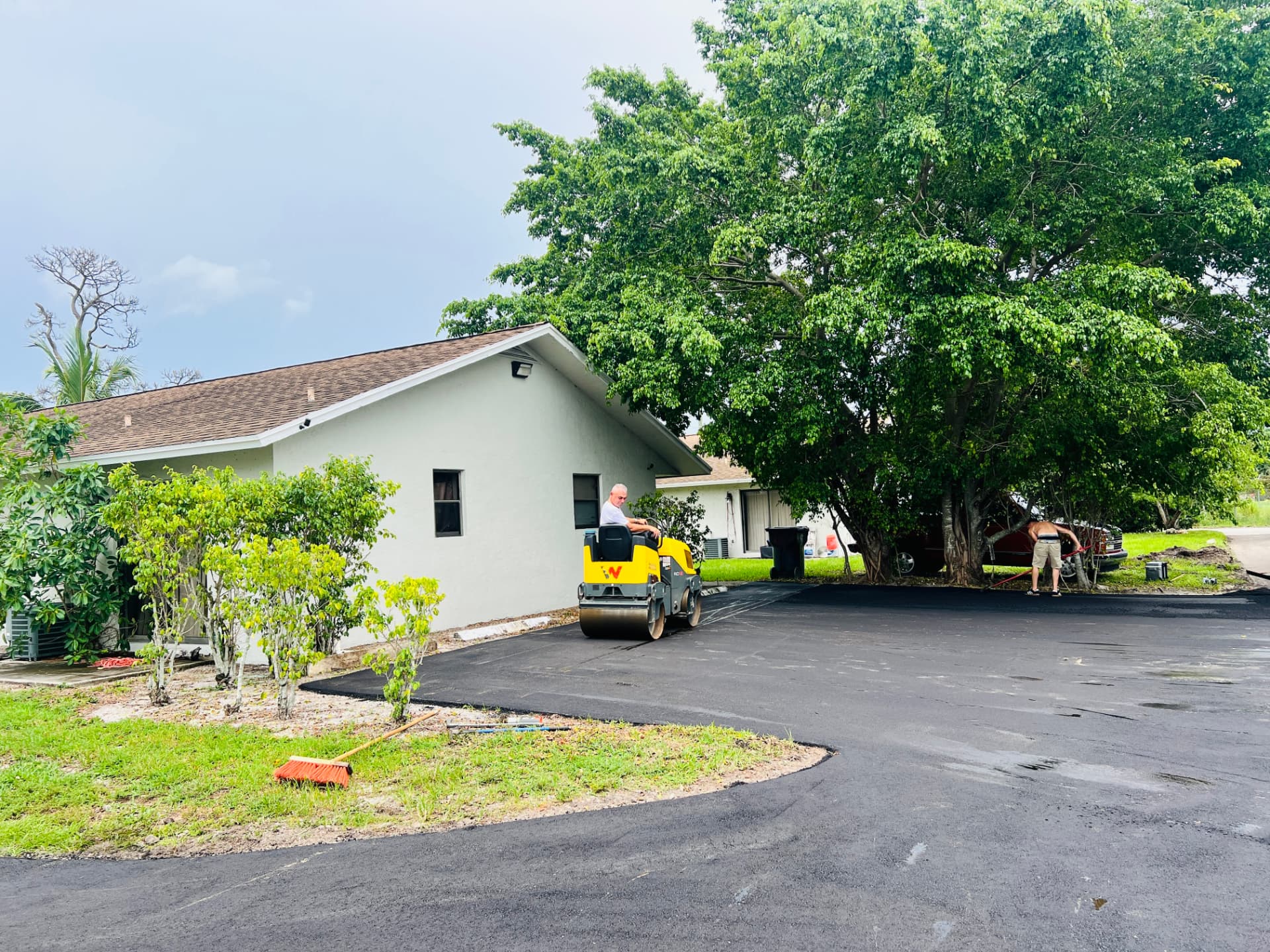 Church Asphalt Paving project in Deerfield Beach, FL by South Florida Paving Inc.